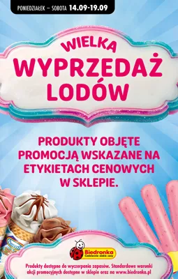 Wysprzedaż lody